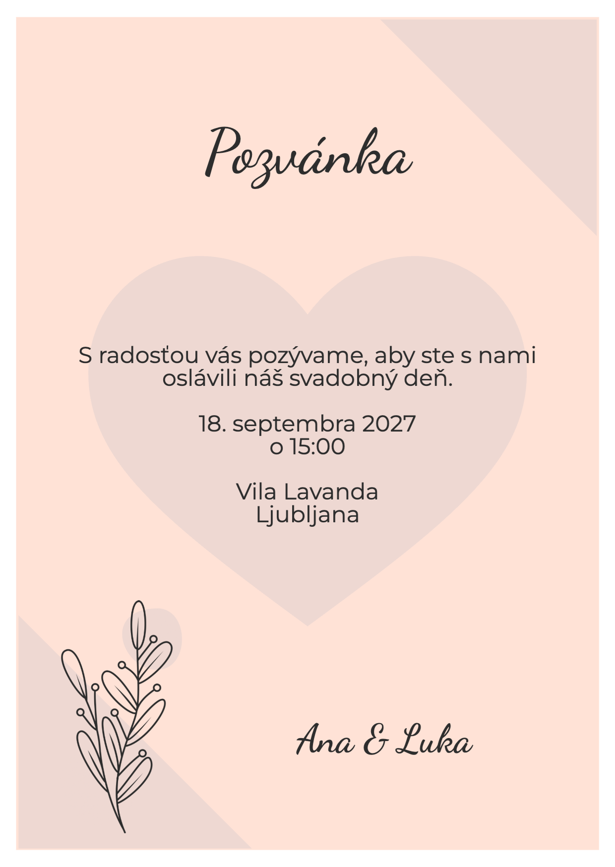 Broskyňa so srdcom